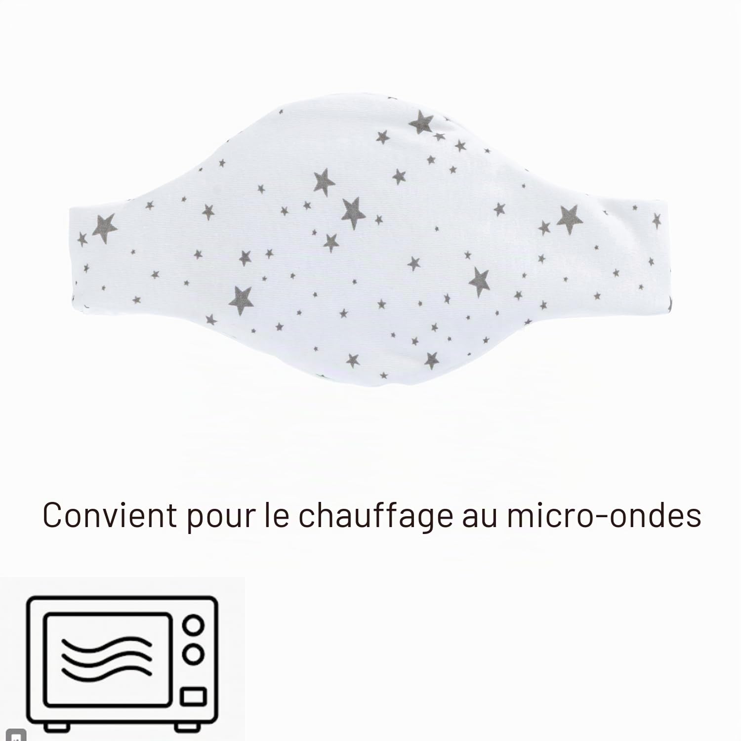 Babyjem Coussin chauffant en noyaux de cerise - Taille réglable - Idéal pour les douleurs abdominales et les ballonnements - 100% coton