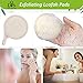 Face Loofah Pads Exfoliating Scrubber, Natural Luffa Facial Cleanser Pad Sponges Exfoliator Scrub Brush 6 Pack for Body Back Dead Skin Cleansing Washing Suitable for Men Women Bath Shower Spa Massage