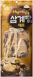 HELLO KFOOD Ahn Guk Bong Natural Samgyetang Herbal Ingredients – Korean Ginseng Chicken Soup Kit, 100% Korean Herbs, 한국산 삼계탕 재료 100g (3.53 oz)
