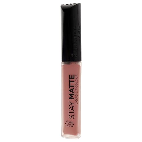 Miniatura 25 de Rimmel London Stay Matte Liquid Lip Color con cobertura completa, a prueba de besos, impermeable, fórmula de lápiz labial mate que dura 12 horas