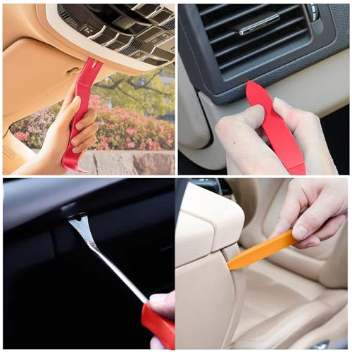 MumdoYAL 12 Outils de Levier pour Voiture, Ensemble de Coins de Garniture pour Le démontage des Garnitures intérieures de Voiture - Outils, Outil de démontage de Voiture – vue 6
