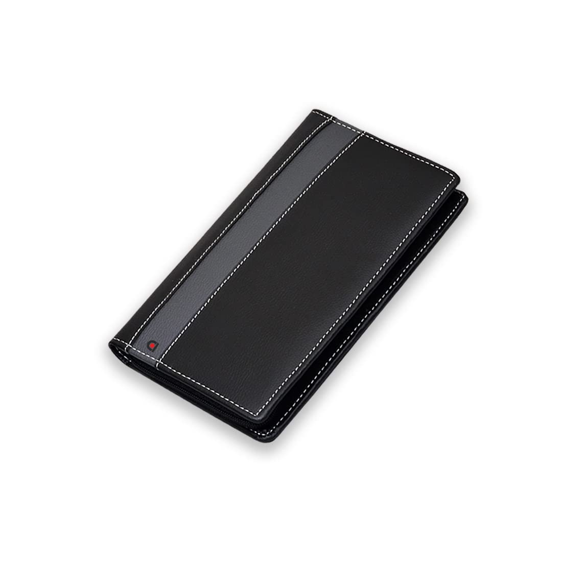 COI Cheque Book Holder Organizer/File for Documents/Stationary Items/File Cover/Black with Grey Stripe