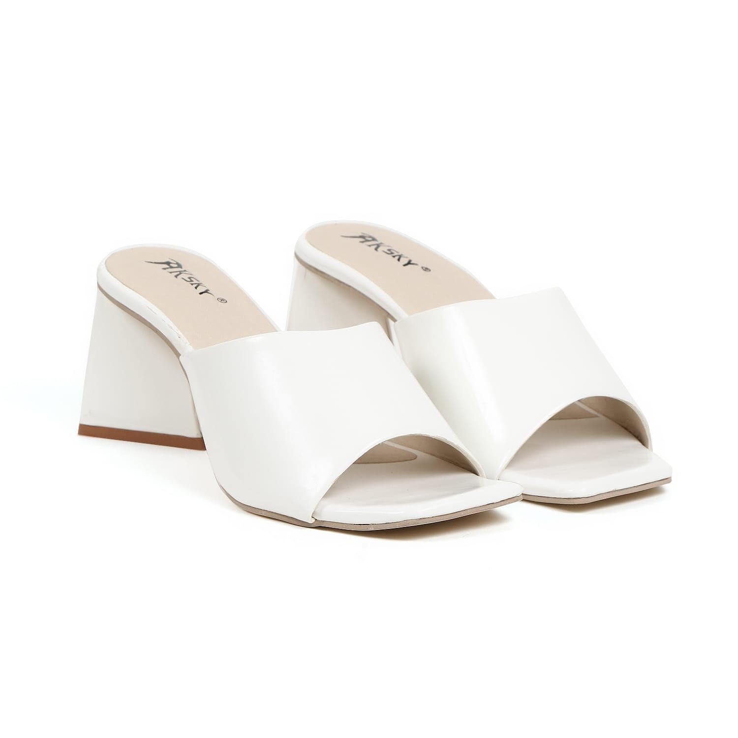 Women's Block Heel Mule Sandals, Open Toe, Summer Slip-On-image-22