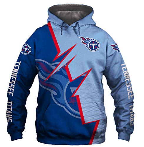 Preisvergleich Produktbild FEZD Hoodie Tennessee Titans American Football Jersey Pullover Bequemen Sweatshirt Langarm Gedrucktes Beiläufiges Sweatshirt Trainings Sweat,XL