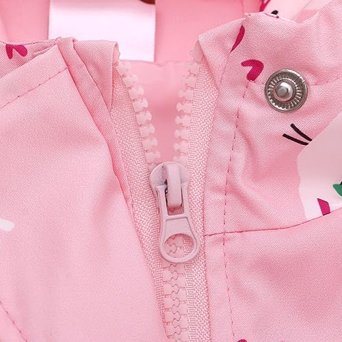 famuka Toddlers 3 in 1 Jacket Boys Girls Hooded Windbreaker Outerwear Little Kid Fleece Coat4