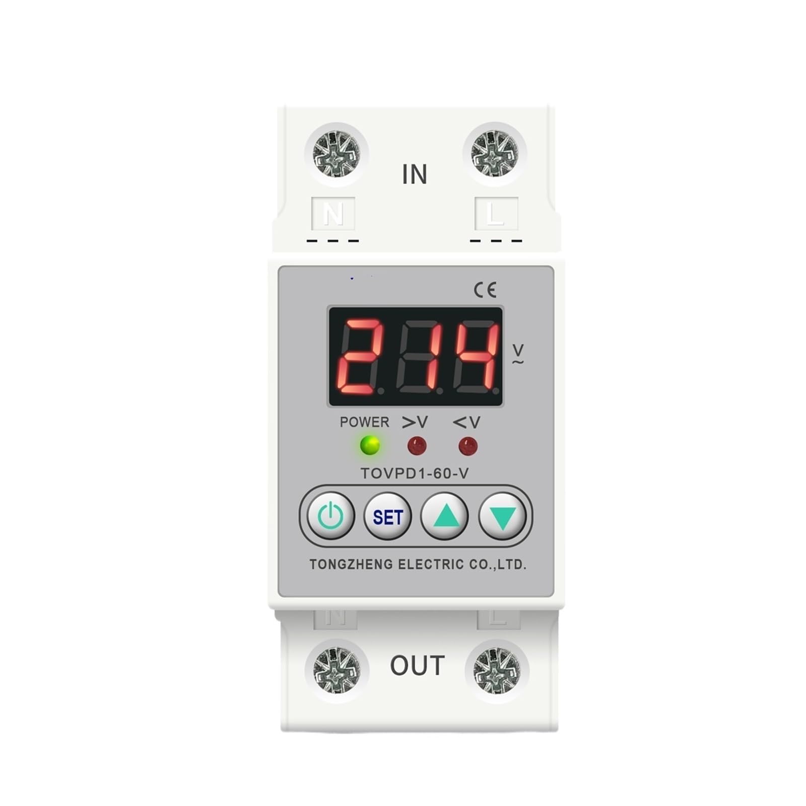 Dispositif protection surtension rail DIN 60A pour tableau électrique