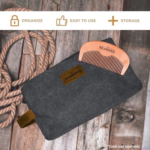 Live Bearded Dopp Kit – Durable Travel Toiletry Bag for Men, Shaving, Hygiene, Beard Care, Travel Essentials and Everyday Carry Mens Toiletries Bag4