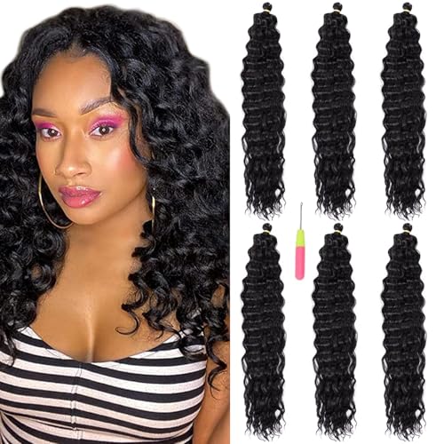 Ocean Wave Crochet Hair Extension 18 inch Curly...
