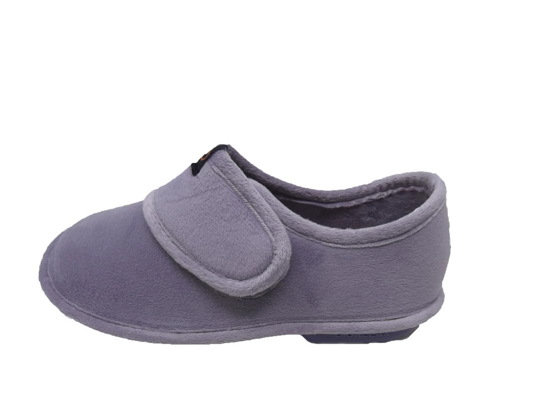 Zapatilla de Estar por casa/Mujer/Biorelax/Material :Suapel/Suela Goma Antideslizante/Cámara de Aire/Cierre Fácil/Mod.Nube Bordada