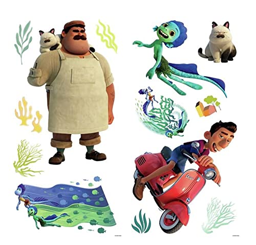 Luca Wall Decal, Kids Cartoon Bedroom Background Decoration Removable Self-Adhesive Wall Stickers Pvc For Boys Girls Room #TOP4