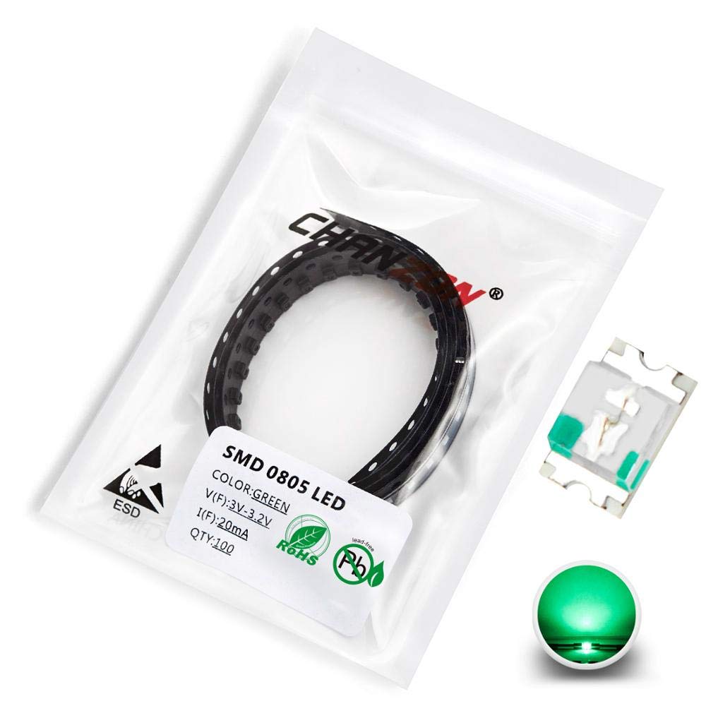 Chanzon 100 Stück 2835 Rote LED Dioden - 2V-2.2V 400-750mcd SMD