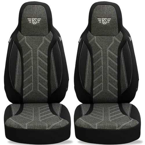 BREMER SITZBEZÜGE Custom Seat Covers For Car Seats Compatible Grey - View #2