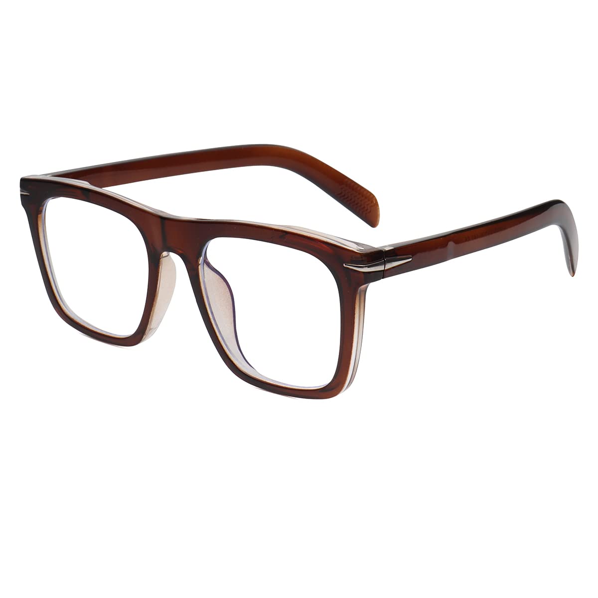 JOVAKIT Square Frame Glasses for Women Men Non-prescription Clear Lens Eyeglasses Anti-Blue Light Lens Eyewear