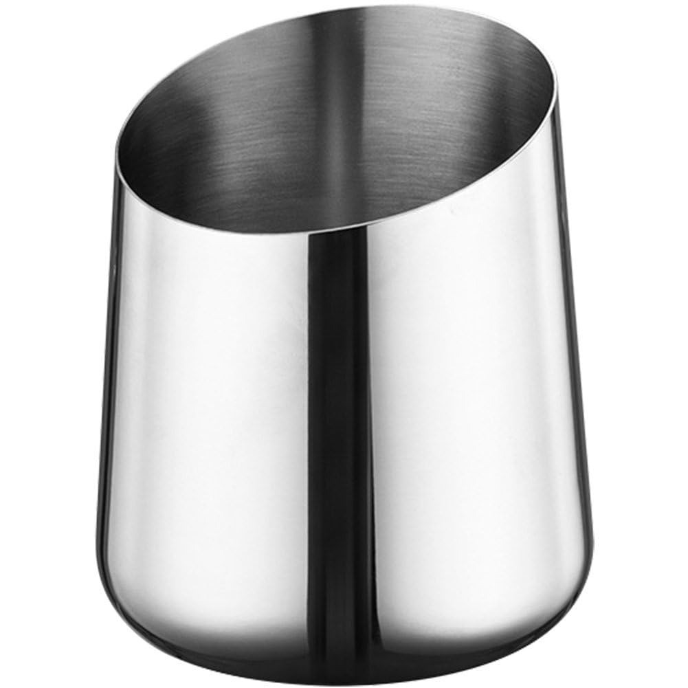 Cubo de hielo inclinado contra goteos: acero inoxidable para botellas de vino