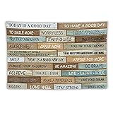EEIVEUN Rustic Motivational Inspirational Wall Hanging Tapestry Positive Quotes Bedding Tapestries Wooden Striped Vintage Farmhouse Wall Art for Living Room Dorm Bedroom Home Wall Decoration 60x40