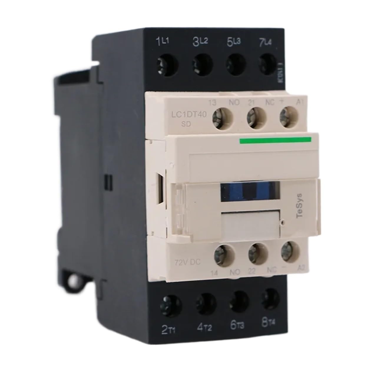 HUUOQIWY LC1DT40SD DC electromagnetic contactor 4P 4NO LC1-DT40SD 40A 72V DC Coil