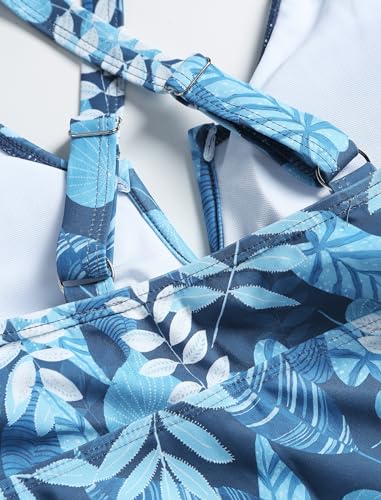 ZAFUL 2025 Swim Suits for Women Tankini Tummy Control Swimsuits Bathing Suit Two Piece Swimsuit Split Neck Bathing Suits3