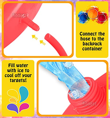 Image of Zest 4 Toyz Holi Pichkari Water Gun for Kids Back Holding Water Tank 2.1 LTR. Holi Water Gun with 1 Pkt Holi Color and 100 Balloons for Holi Celebration - Boys and Girls (Diamond Tank)