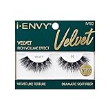 i-ENVY False Lashes, Velvet Soft Dramatic Fluffy Wispy Volume Eyelashes, Reusable Faux Mink Natural Look Extensions Curly Strip Cat Eye Artificial Fake Lashes (03)
