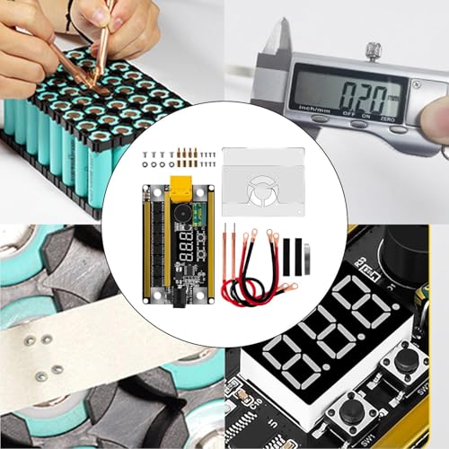 Image of HEAVENGLOW 12V Spot Welder Set Portable Handheld Adjustable 99 Level for Welding Repair 1 Set with Shell