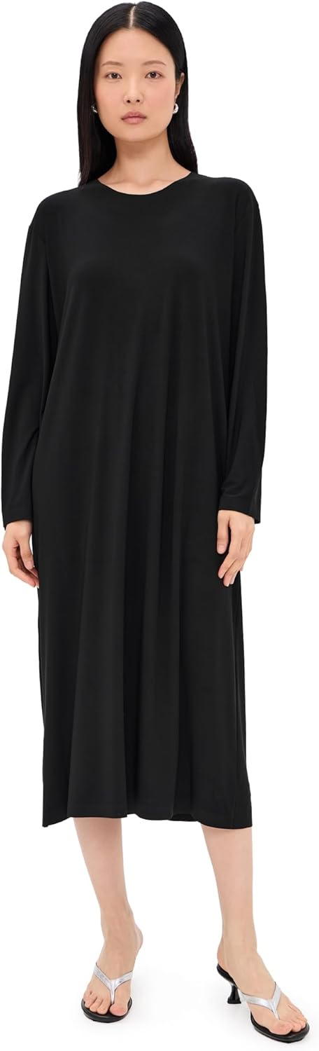Norma Kamali Women's Oversized Long Sleeve Dress to Midcalf