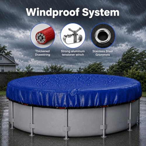 Cobertor Redondo para Piscina 15ft Resistente y Térmico miniatura 3