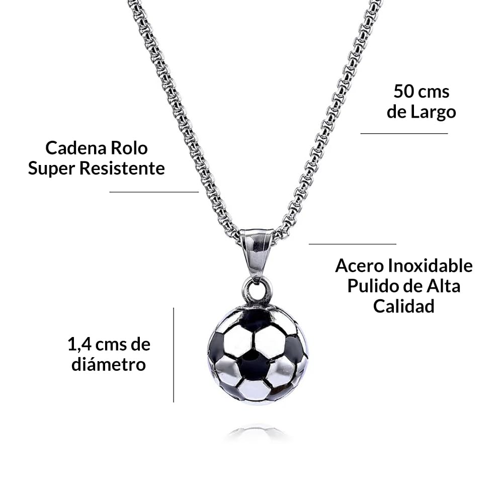 Regalo Niño 10 Años, Colgante De Futbol Para Niños, Regalo Original Niño 8, 9, 10, 11, 12 Años, Collar Hombre Acero Inoxidable, Cosas De Futbol Para Niños, Navidad