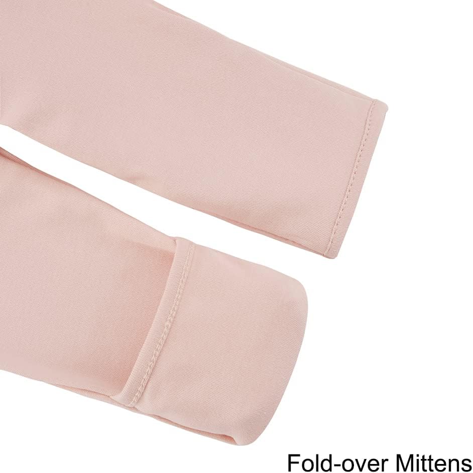Aablexema Baby Pajamas with Feet and Mittens 2-Pack Zip Up Infant Cotton Long Sleeve Footies