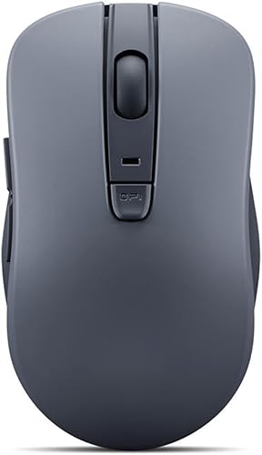 Lenovo Mouse silencioso Bluetooth (WL300) - Mouse de computadora de 5 botones con clic silencioso izquierdo y derecho - Agarre esculpido, par