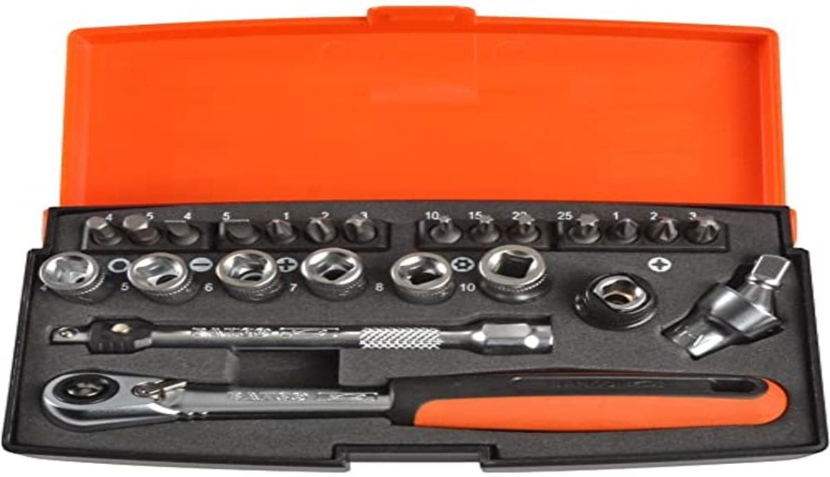Bahco S400 Socket Set, 1/2" Drive, 40 Pieces Amazon.co.uk DIY & Tools