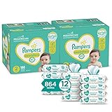 Pampers Baby Diapers and Wipes 2 Month Supply - Two Swaddlers Disposable Baby Diapers Sizes 2, 186...