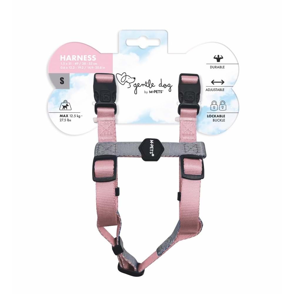 M-PETS GENTLE DOG GÖĞÜS TASMASI PİNK (S)