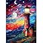 DOMROM Peinture Par Numéros Fleurs Colorées Lot De 4 Kits Avec Cadres 20x30cm - DIY Acrylique