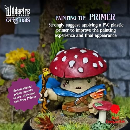 Image of Wildspire Fantasy Monsters & Bookish Dragon for DND Miniatures Unpainted Bulk 28mm-32mm Dungeons & Dragons Minis Pathfinder Figures Fantasy Unpainted Tabletop RPG Miniature Starter Set for D&D