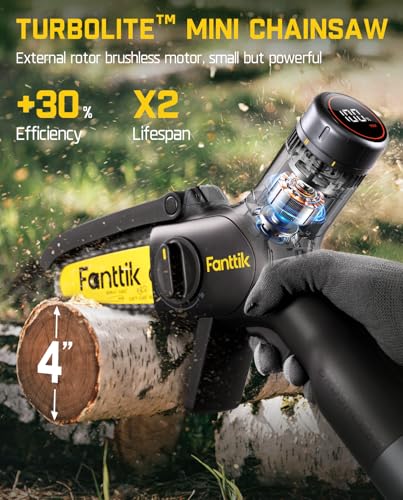Fanttik F2 PRO Cordless Rotary Tool Kit & Fanttik TurboLite W10 APEX Mini Chainsaw