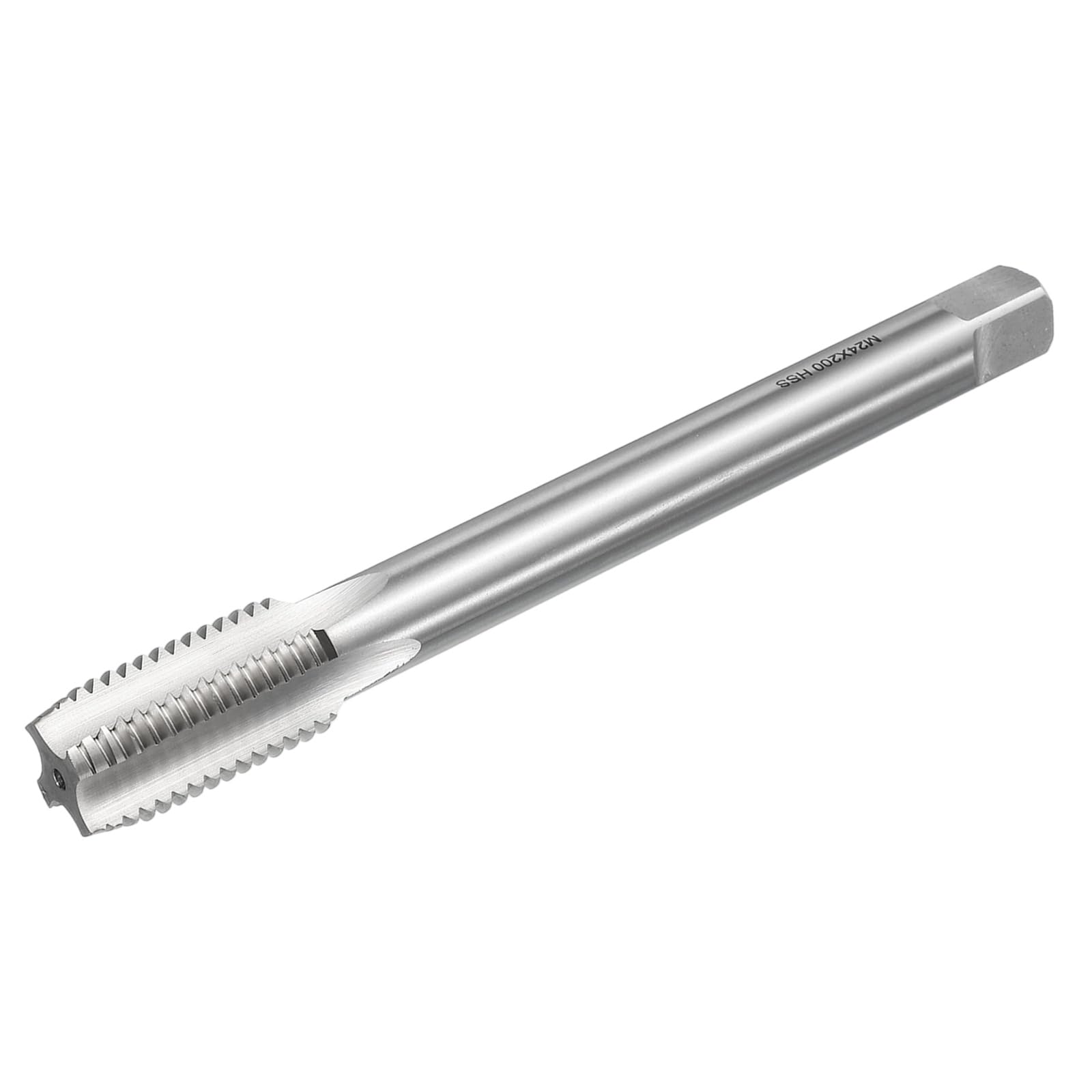 Taraud M24 x 3 H2 extra long 200 mm à cannelure droite de haute précision uxcell