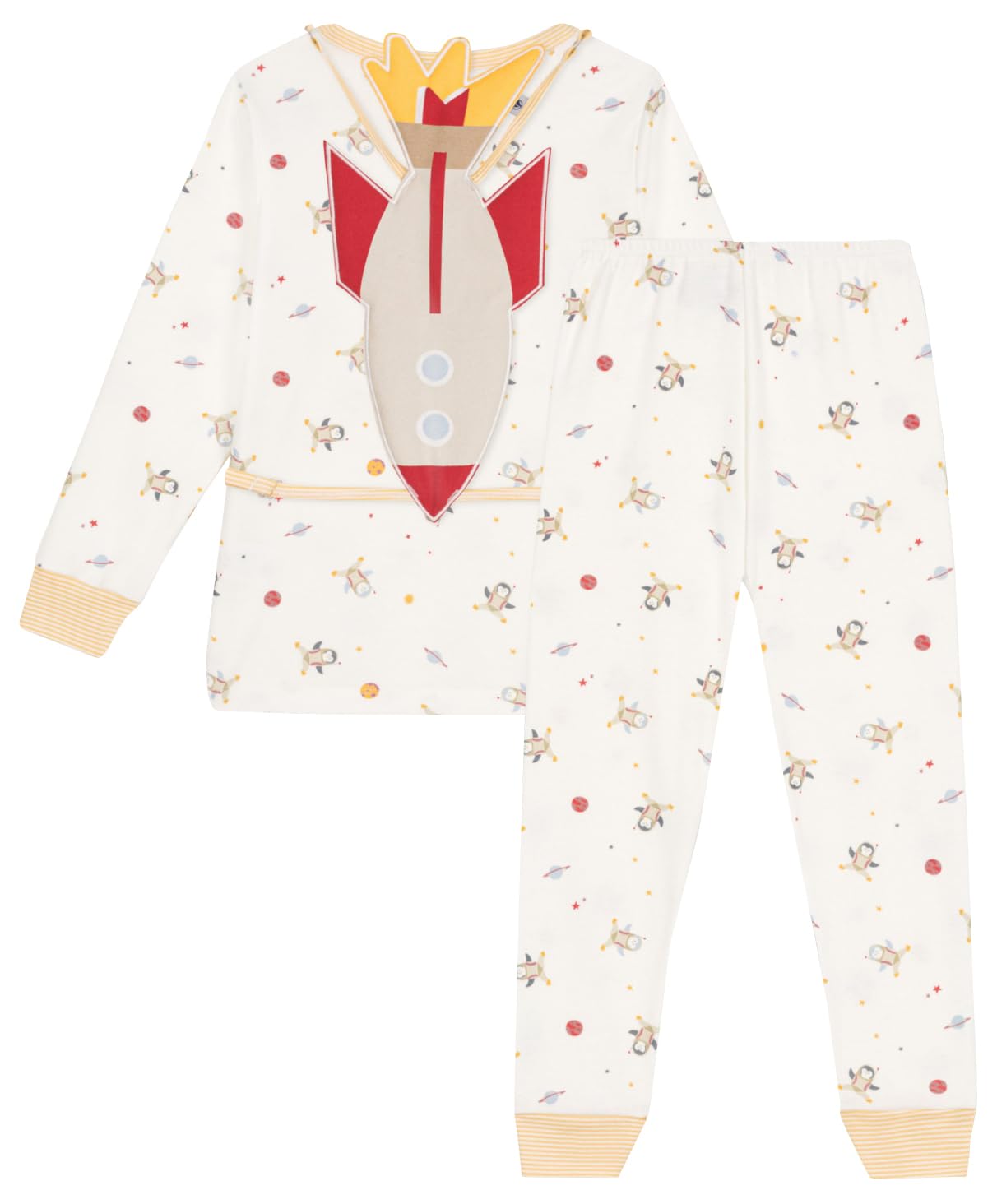 Petit Bateau Mädchen A0b82 Langarm-Pyjama und Maske (1er Pack)