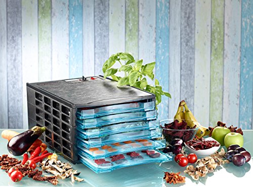 Rosenstein & Söhne Dörrofen: Digitaler Profi-Dörrautomat DH-60 mit 6 Schubladen (Dörrgerät Dörrautomat) – Bild 3