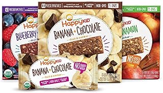 Happy Kid Organic Fruit & Oat Bar, 5 Count Box