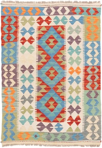 Nain Trading Kilim Afghan 85x126 Tissé à la Main Tapis d'Orient Tapis Laine