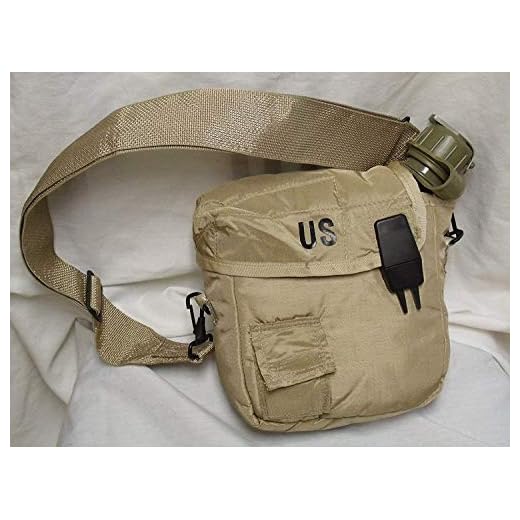 Military issue 2 Quart Water Canteen with New Issue Insulated Carrier and Shoulder Sling
