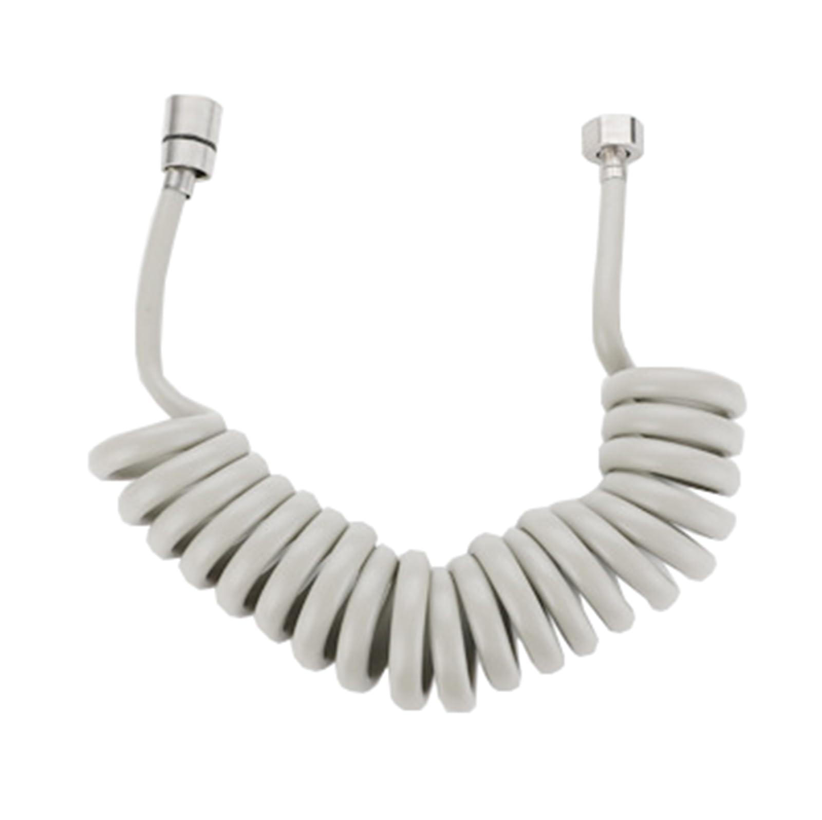 Manguera de ducha flexible de 2 m, manguera retráctil G1/2 para bidé, fácil de instalar, versátil para baño y ducha, diseño gris para máxima comodidad.