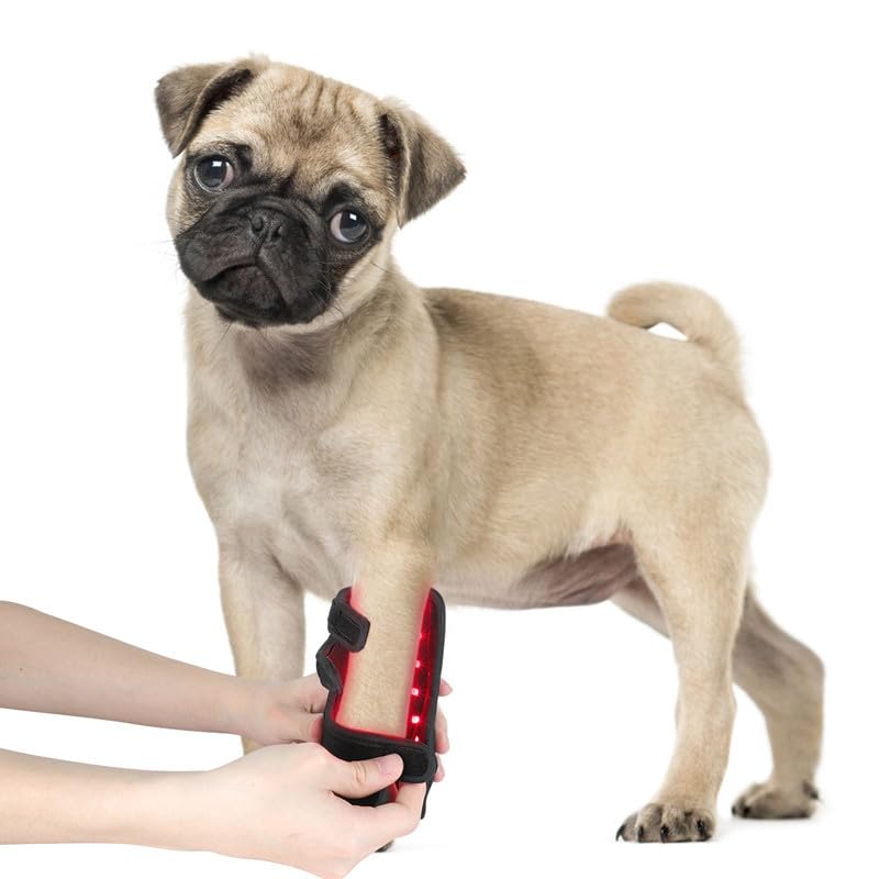 Monivi Pulsed Wireless LED Belt Therapy Cat Dog Red Light Therapy Infrared Wrap 660nm 850nm Pet Horse Pain Relief Therapy Red Light Pad