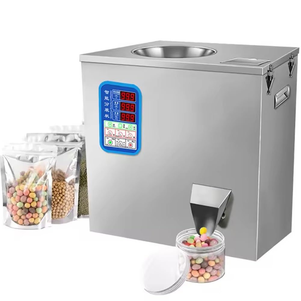 Eiwitany Automatic Powder & Granule Filling Machine, Adjustable Weigh Range for Bottles & Bags, for Flour, Tea, Coffee Beans and Seeds (1)