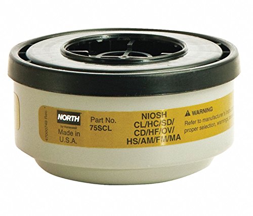 North by Honeywell 75SCL Multi-Contaminant Respirator Cartridges, Olive