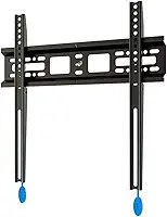 ELG, N01V4, Suporte Fixo de Parede para TVs de 32' a 77', Compatível com TVs Curvas e Planas, Feito em Aço Carbono, Suporta Até 50kg, Preto