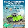 Cordless Robotic Pool Cleaner, Dual-Motor Vacuum with 25 Slope Climbing for Pools up to 915 sq ft, UL & CSA Certified, 120 Mins Long Running Time, Automatic Self-Parking, Powerful Suction