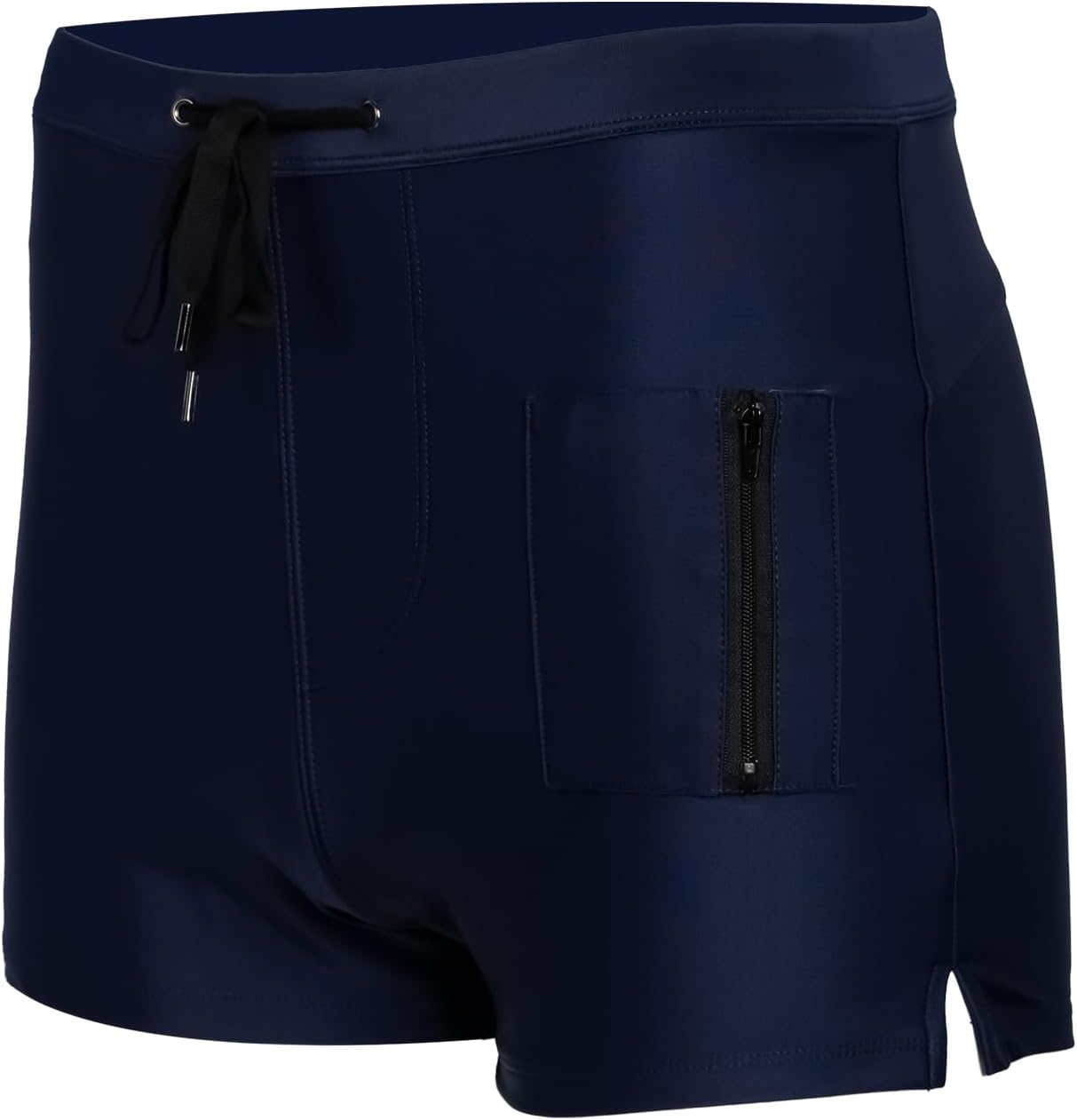 Men's Swim Shorts with Zippered Pockets,Men's Swim Trunks with high Elasticity - Image 3