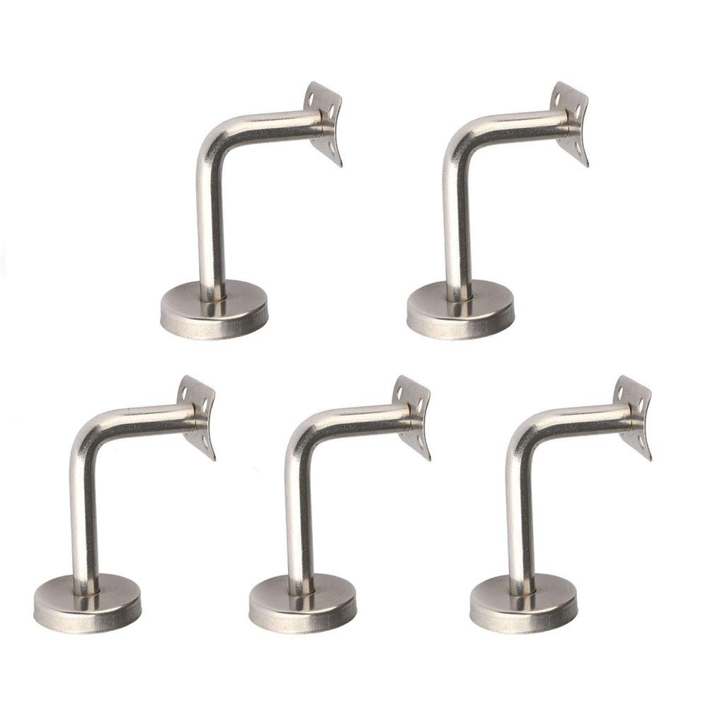 Vogueing Tool Banister Brackets Handrail Bracket Stair Rail Solid Banister Rail Bracket- 5PCS-60*60mm