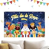 Décoration de fête pratique : grâce à ses œillets renforcés, la bannière de porte de l'Épiphanie est facile et rapide à installer, ce qui en fait une solution efficace pour une décoration de porte attrayante lors d'occasions spéciales.